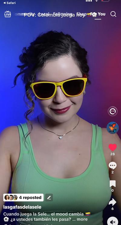 Ana in sun dress, MOM shelf behind her, Puff Sticky Bra — 'The outfit was outfit-ing, the bra was not'